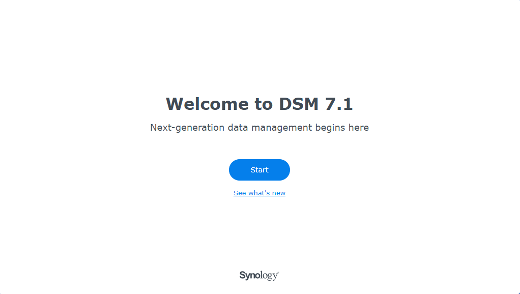 DSM Configuration: Welcome